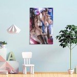 Adult Anime Poster Boobs Girl Sexy Poster Hentai Art Poster (3) Canvas Wall Art Prints for Wall Decor Room Decor Bedroom Decor Gifts 12x18inch(30x45cm) Frame-style-20