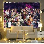 Timimo Anime Poster Tapestry - Decorations - Japanese Backgrounds - Anime Peripherals, Wall Art Decorative Scrolls, Metal Posters, Dorm Bedroom And Christmas Gifts 60x80in