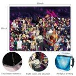 Timimo Anime Poster Tapestry - Decorations - Japanese Backgrounds - Anime Peripherals, Wall Art Decorative Scrolls, Metal Posters, Dorm Bedroom And Christmas Gifts 60x80in
