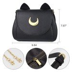 Gothic Luna Cat Cosplay Pu Leather Purse