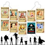 TYZZHOA 25PCS Anime [OP] Wanted Posters 30×21cm, New Bounty Edition, Straw Hat Pirates Crew Nika Luffy 3 Billion, Zoro, Sanji, [OP] Anime Gifts(Retro)