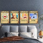 TYZZHOA 25PCS Anime [OP] Wanted Posters 30×21cm, New Bounty Edition, Straw Hat Pirates Crew Nika Luffy 3 Billion, Zoro, Sanji, [OP] Anime Gifts(Retro)