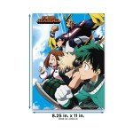 Shueisha My Hero Academia Poster Set - My Hero Academia Room Decor Bundle with 14 My Hero Academia Wall Art Posters 8" x 11" Plus Mobile Wallet
