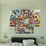 Shueisha My Hero Academia Poster Set - My Hero Academia Room Decor Bundle with 14 My Hero Academia Wall Art Posters 8" x 11" Plus Mobile Wallet