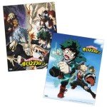 Shueisha My Hero Academia Poster Set - My Hero Academia Room Decor Bundle with 14 My Hero Academia Wall Art Posters 8" x 11" Plus Mobile Wallet