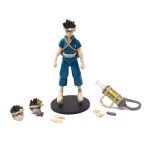 Boss Fight Studio Dr. Stone Chrome Action Figure – Highly Articulate Collectible Figurine with Accessories Including Alternate Heads and Hands, Oxygen Tank, and Batteries – 4” Scale