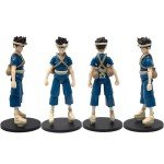 Boss Fight Studio Dr. Stone Chrome Action Figure – Highly Articulate Collectible Figurine with Accessories Including Alternate Heads and Hands, Oxygen Tank, and Batteries – 4” Scale