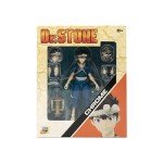 Boss Fight Studio Dr. Stone Chrome Action Figure – Highly Articulate Collectible Figurine with Accessories Including Alternate Heads and Hands, Oxygen Tank, and Batteries – 4” Scale