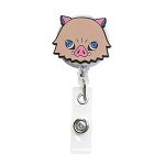 Kawaii Anime Badge Reel Set - 6 Pcs