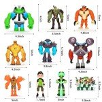 Ben Toys Action Figures Model - 11PCS Figurine Toys Anime Character Figurines with Cake Toppers, Science Themed Party Decor, Kids Birthday