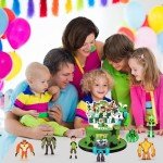 Ben Toys Action Figures Model - 11PCS Figurine Toys Anime Character Figurines with Cake Toppers, Science Themed Party Decor, Kids Birthday