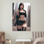 Generic Anime Poster Tifa Lockhart Sexy Art Wallpaper Canvas Wall Art (11 Count) 12x18inch(30x45cm) Living Room Bedroom Bathroom Kitchen Decor