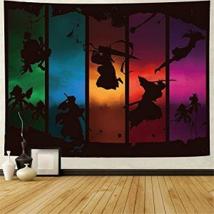 Timimo Anime Poster Tapestry - Decorations - Japanese Backgrounds - Anime Peripherals, Wall Art Decorative Scrolls, Metal Posters, Dorm Bedroom And Christmas Gifts 60x80in (Anime Tapestry 7)