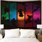 Timimo Anime Poster Tapestry - Decorations - Japanese Backgrounds - Anime Peripherals, Wall Art Decorative Scrolls, Metal Posters, Dorm Bedroom And Christmas Gifts 60x80in (Anime Tapestry 7)