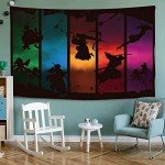 Timimo Anime Poster Tapestry - Decorations - Japanese Backgrounds - Anime Peripherals, Wall Art Decorative Scrolls, Metal Posters, Dorm Bedroom And Christmas Gifts 60x80in (Anime Tapestry 7)
