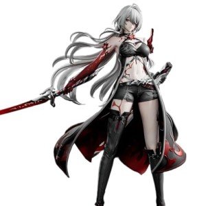 RZAHUAHU H-I Star Rail Acheron Figure Silver Hair Game Anime 1/6 PVC Figurines Action Play Model 11.8IN Slashed Dream Cries in Red