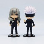 JJK Action Figure Geto Suguru Cake Topper Figure Statue Anime Fushiguro Megumi Figurine Set 7 pieces mini Cartoon Model Desktop Room Birthday Decoration PVC 9 * 3.8cm