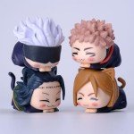 QAHEART Geto Suguru Figures 4PCS Set Itadori Yuji/Kugisaki Nobara Figure Statues Anime Action Figurine 4CM