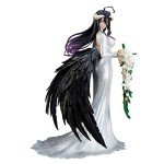 QAHEART Albedo Figure Statue Model - 1/6 Scale Wedding Dress Style Albedo Anime Action Figure Sculpture, Handmade Collectible Desktop Decoration