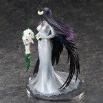 QAHEART Albedo Figure Statue Model - 1/6 Scale Wedding Dress Style Albedo Anime Action Figure Sculpture, Handmade Collectible Desktop Decoration