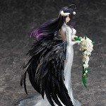 QAHEART Albedo Figure Statue Model - 1/6 Scale Wedding Dress Style Albedo Anime Action Figure Sculpture, Handmade Collectible Desktop Decoration