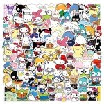 Sanrio Stickers Set - 104 Pcs Hello Kitty & Friends