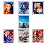 Ouroboros Art & Design - Demon Slayer: Kimetsu no Yaiba Anime Posters - 8"x10" Inches - Set of 8-300 GSM Paper - Unframed