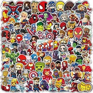 200PCS Superhero Vinyl Stickers for Teens