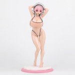 Zatanend Ecchi Figure Super Pink Girl(Pro Hard Ver.) White Swimsuit Hentaii Figure,Anime Figure,Anime Figure Girl.Sexy Anime Figures +18 Uncensored Collection Gift Model Toys No Box