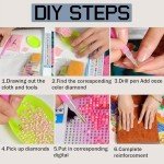 TLTZC Adult Diamond Painting Kits Anime Sexy Witch - Full Diamond Canvas DIY Art Painting Stress Relief Crafts for Family Interactive Room Decor Bathroom Decor 18X25 inch