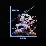 Luffy Figure, Gear 5 Luffy Action Figure, 11" Anime Statues Figurine Birthday Toy Collection Gifts PVC