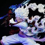 Luffy Figure, Gear 5 Luffy Action Figure, 11" Anime Statues Figurine Birthday Toy Collection Gifts PVC