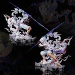Luffy Figure, Gear 5 Luffy Action Figure, 11" Anime Statues Figurine Birthday Toy Collection Gifts PVC