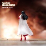 ORIELOAN Sexy Female Warrior Figure, 1/24 Scale Anime Female Character Mini Model Figure with Black Long Hair and Red Heels, Miniature Sexy Woman Warrior Action Figurine
