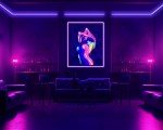 QGHOT Anime Girl Tapestry Nude Women Sexy Tapestry Blacklight Sex Art Tapestry Wall Hanging Black Light Tapestries Uv Glow in the Dark Hot Girl Poster for Adults Room Bedroom Dorm Wall Decor 60x50in