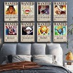 TYZZHOA Anime [OP] Wanted Posters 30×21cm, New Bounty Edition, Straw Hat Pirates Crew Zoro, Sanji, Nika Luffy 3 Billion, a Set of 35PCS