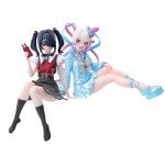LUNK KAngel Figure AME-chan Anime Illustration Figure Anime Girl Figure Sitting Figurine Desktop Ornaments Collections