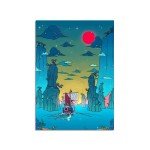 Tngozom Anime One Piece Poster Japanese Anime Canvas Wall Art for Living Room Bedroom Aesthetic Decor for Boys Girls Kids Gift,12x16.5inch,Unframed