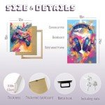 GELDSTEI Cool Game Canvas Wall Art, Color Video Gaming Poster Prints, Vibrant Anime Game Wall Decor, Handle Earphone Graffiti Aesthetic Pictures for Teen Boy Play Room Framed Ready to Hang 16"x24"x3