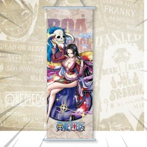 One Piece Anime Poster Wall Scroll JPN Version Luffy Zoro Sanji Nico Robin Anime Artwork Wall Scroll 70cm x 25cm (Law (Boa)