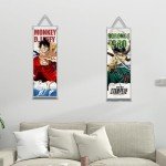 One Piece Anime Poster Wall Scroll JPN Version Luffy Zoro Sanji Nico Robin Anime Artwork Wall Scroll 70cm x 25cm (Law (Boa)