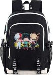 Roffatide Anime Backpack Printed College School Bag Laptop Backpack with USB Charging Port & Headphone Port