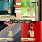 Weeb Keychains One Piece Keychain, Premium Gold Finish Luffy Collectible, One Piece Merch with Straw Hat & Wanted Tag, Lightweight Anime Gifts for Men, Stylish Anime Keychains for Keys or Bags