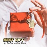 Weeb Keychains One Piece Keychain, Premium Gold Finish Luffy Collectible, One Piece Merch with Straw Hat & Wanted Tag, Lightweight Anime Gifts for Men, Stylish Anime Keychains for Keys or Bags