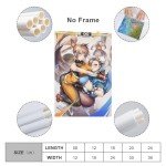DFJHAZGT Street Fighter Game Posters Chun Li & Striker Sexy Anime Aesthetic Posters Poster Decorative Painting Canvas Wall Art Living Room Posters Bedroom Painting 12x18inch(30x45cm), Unframe-style-3