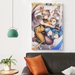 DFJHAZGT Street Fighter Game Posters Chun Li & Striker Sexy Anime Aesthetic Posters Poster Decorative Painting Canvas Wall Art Living Room Posters Bedroom Painting 12x18inch(30x45cm), Unframe-style-3