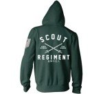 Ripple Junction Attack on Titan Men's Full Zip-Up Hooded Sweatshirt Scout Regiment AOT Military Anime Fleece Hoodie XL Green