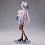 LUNK Alvina-Chan Figure 9.5" Cat Ear Girl Figurine Uniform Version Standing Position Model Anime Statue Collection Ornaments
