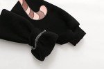 Cute Cat Graphic Hoodies Pullover Teen Girls Japanese Kawaii Anime Print Hooded Sweatshirt Fashion Tops (Black)