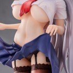 LUNK Alvina-Chan Figure 9.5" Cat Ear Girl Figurine Uniform Version Standing Position Model Anime Statue Collection Ornaments